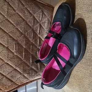 Vionic Agile Opal Black Slip On Mary Jane Flats Sneakers Shoes